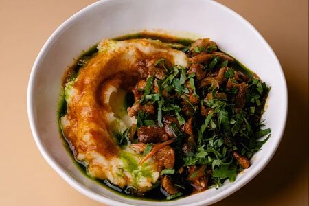 Свинина в томате с картофельным пюре