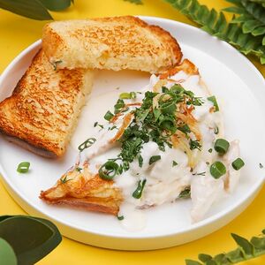 Омлет с куриной грудкой