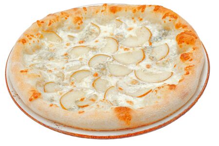 Пицца с грушей и горгонзолой