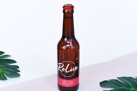 Комбуча ReLive на черном чае (имбирь + малина)