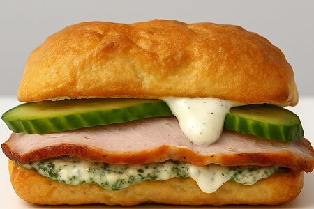 Сэндвич Буженина с песто