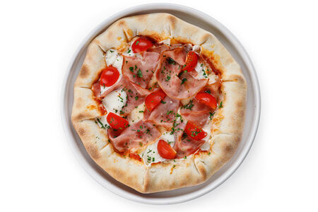 Сырная пицца с ветчиной