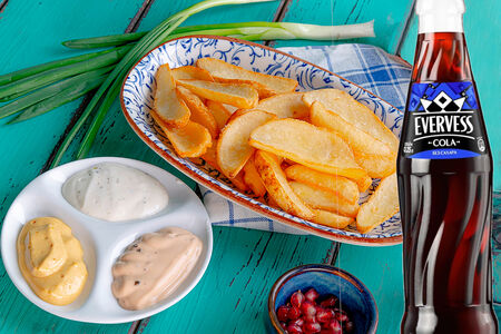 Комбо набор картофель по-деревенски и кола Эвервесс