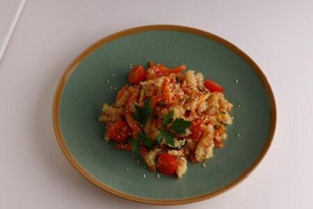 Минтай с овощами 