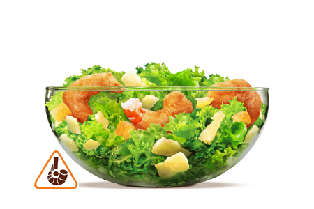 Салат Цезарь с креветками