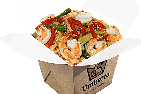 Лапша Вок с креветкой