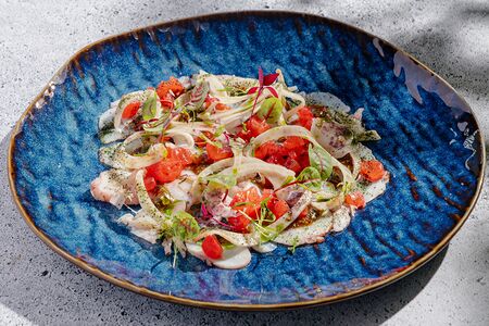 Карпаччо из осьминога с фенхелем