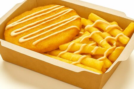 Донер бокс с куриной котлетой