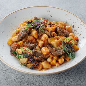 Ньокки с томленой бараниной