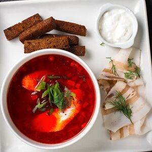 Борщ с цыплёнком 