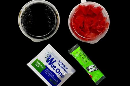 Набор: соевый соус, васаби и имбирь