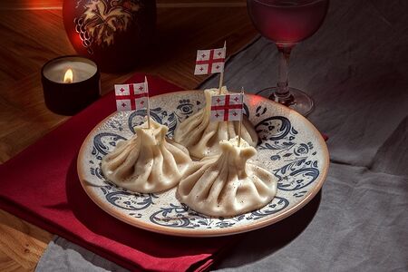 Сет из отварных хинкали баранина