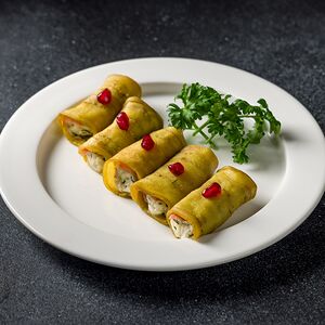 Рулетики из баклажанов