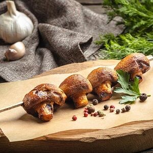 Грибы на углях