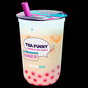 Милкшейк Таро-Орех с кусочками клубники M