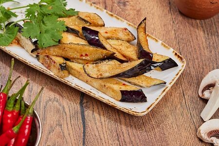 Хрустящие баклажаны в соусе сладкий Чили