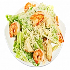 Салат Цезарь с креветками