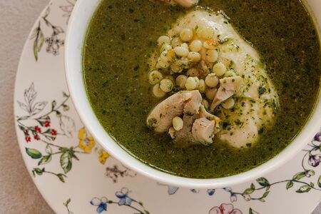 Куриный суп с песто