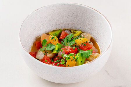 Севиче из гребешка с авокадо