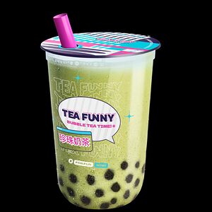 Фьюжн-шейк Матча милк с тапиокой М