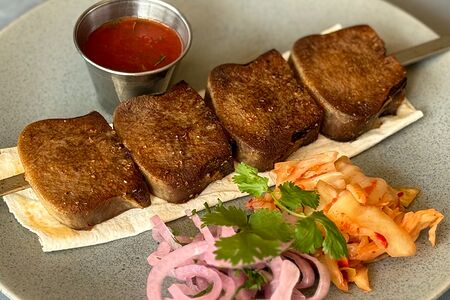 Шашлык из говяжего языка