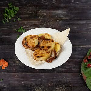 Шашлык из картофеля с курдюком