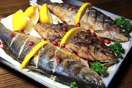 Рыбное ассорти на углях