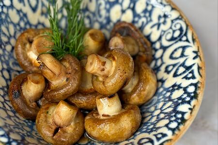 Шампиньоны на мангале