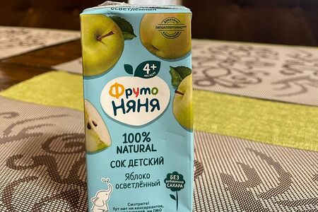 Сок ФрутоНяня Яблоко 