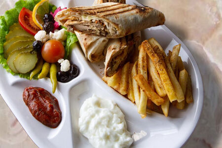 Шаурма из курицы по-арабски