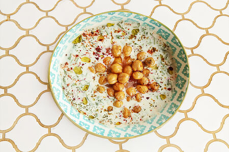 Холодный овощной суп с мацони