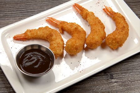 Темпура из тигровых креветок