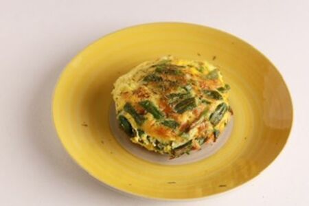 Стручковая фасоль с яйцом 