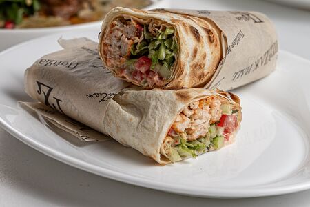 Шаурма с люля-кебабом из курицы