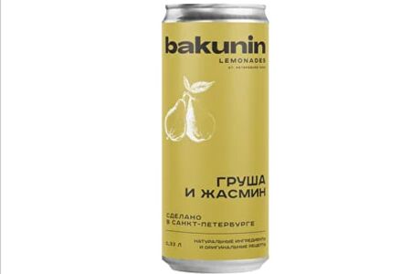 Лимонад Bakunin Груша и жасмин