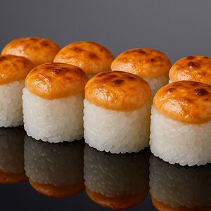 Запеченный ролл с лососем