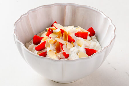 Воздушный творог с манго