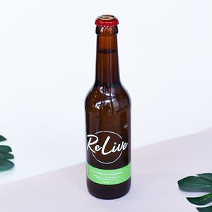 Комбуча Релайв на бирюзовом улуне (мята + базилик + спирулина) 