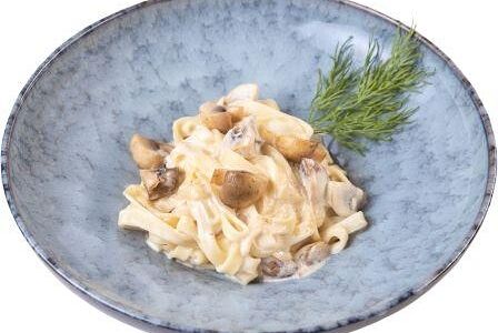 Паста С белыми грибочками