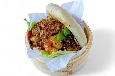 Бао Бургер с креветкой