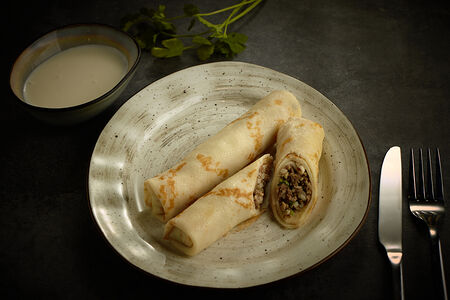 Блины с мясом