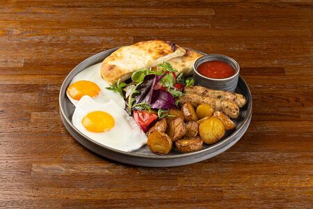 Большой грузинский завтрак с люля-кебаб из курицы