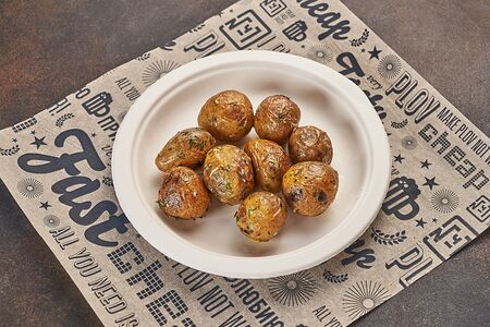 Картофель черри жареный с чесночком