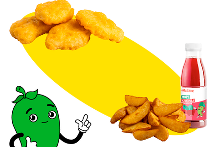 Cет Кидc c наггетсами и картофелем