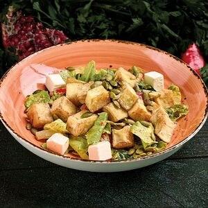 Салат с хрустящим баклажаном