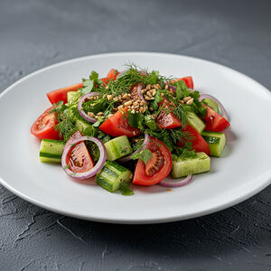 Салат по-грузински с орехами