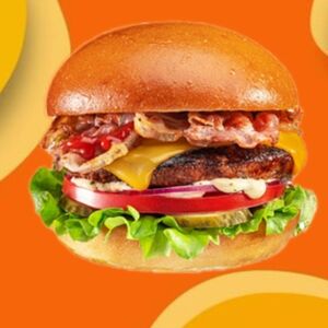 Бургер с беконом