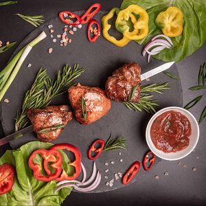 Шашлык из cвинoй шеи