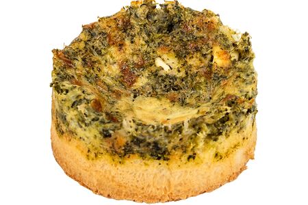 Киш со шпинатом и сыром