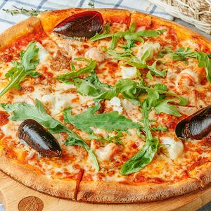 Пицца с морепродуктами